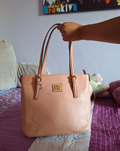 Mini Tote Bag, Anne Klein  ,cuero