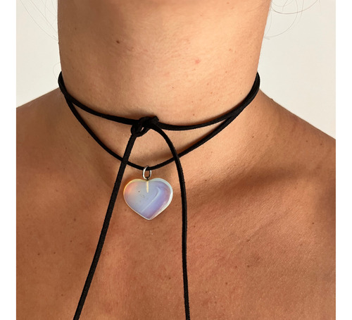 Choker Con Corazon Lunar