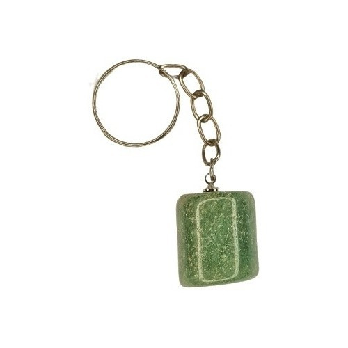 Chaveiro Pedra Quartzo Verde 2cm Calmante Proteção 