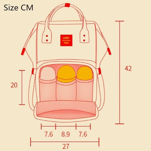 Pañaleras Bebe Mochilas Land 100% Original Antirrobo Unisex
