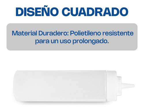Set De 6 Botellas Para Cocina 355 Ml Blanca