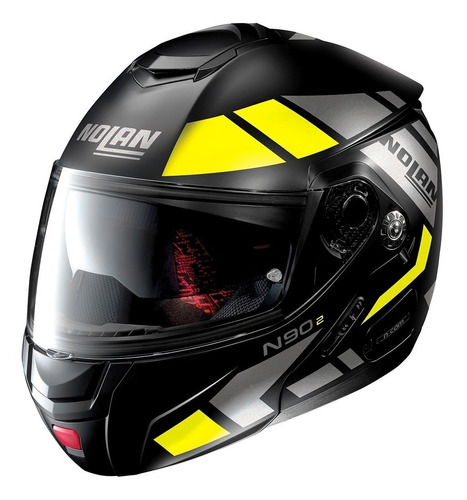 Capacete Articulado Nolan N90 Euclide Amarelo Fosco Novo