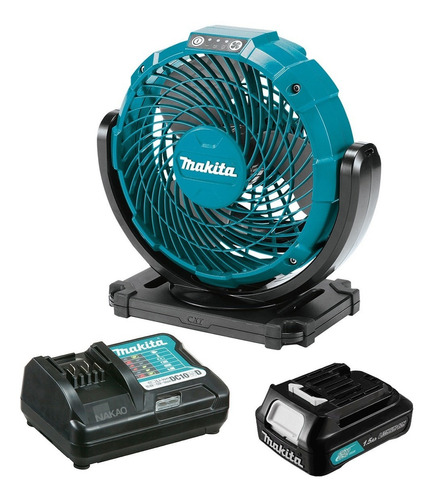 Ventilador Sem Fio Makita Cf100dz Carregador + Bat 12v 1,5ah 110V/220V