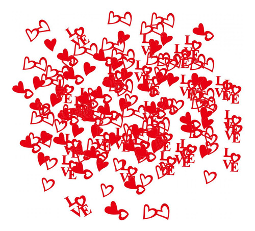2 X 200 Piezas Confeti De Papel Del Día De San Valentín