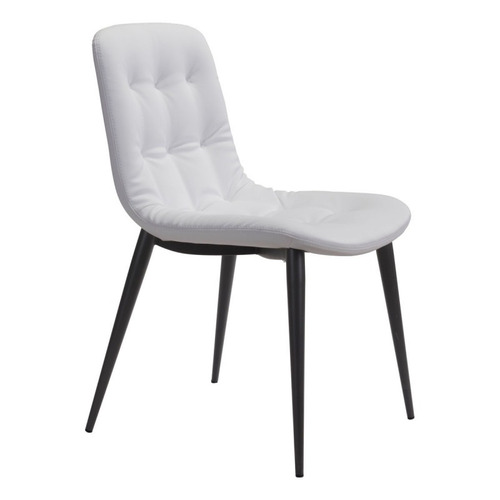 Imagen 1 de 8 de Silla De Comedor Modelo Tangiers - Blanco Këssa Muebles
