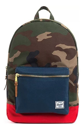 Mochila urbana Herschel Supply Co. Settlement color woodland camo/navy/red 23L