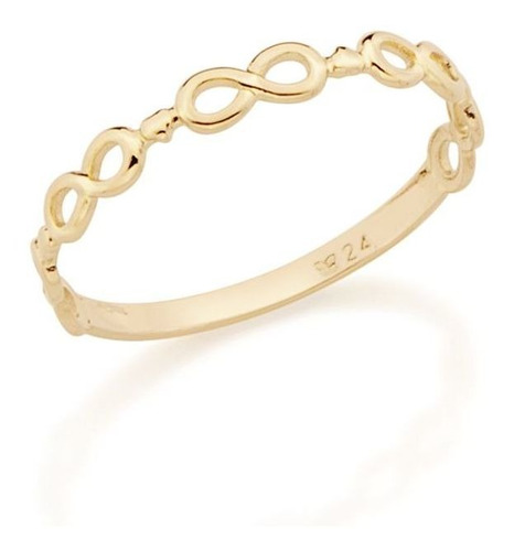 Anel Rommanel Skinny Ring Infinitos E Corações 512730