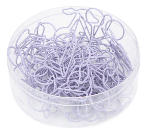 Clip De Papel Con Forma De Cereza, 50 Unidades, Color Morado