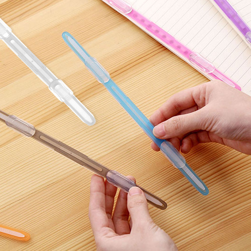 Clips De Papel Blancos, Encuadernación De Plástico, Hojas Su