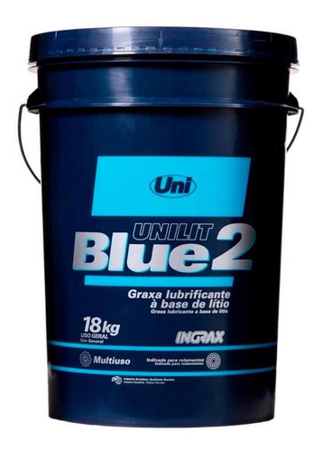 Graxa Lubrificante Ingrax Unilit Blue 2 Com 18 Kg