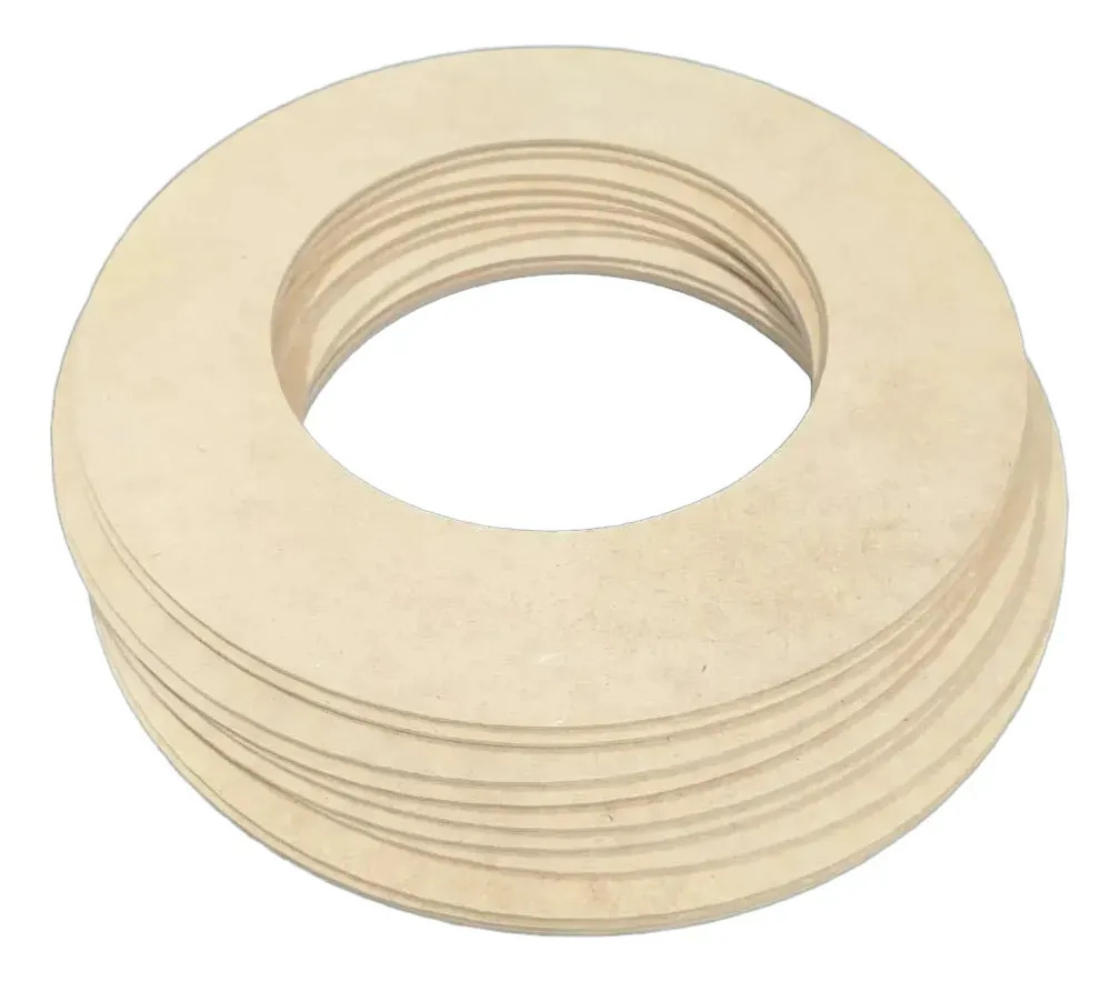 Guirlanda 30 Cm Redonda MDF 3mm Kit 10 UN Decoração Enfeites Aro