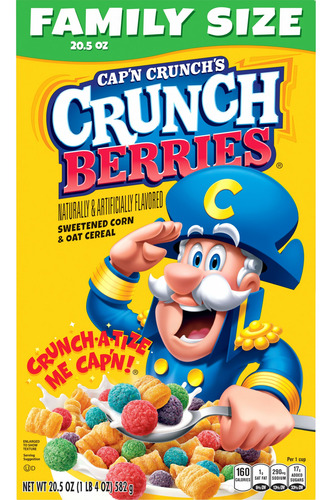 Capn Crunch Berries 581g | Cereal Familiar Con Frutas Cruji