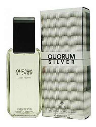 Perfume Antonio Puig Quorum Silver De Hombre Edt 100ml