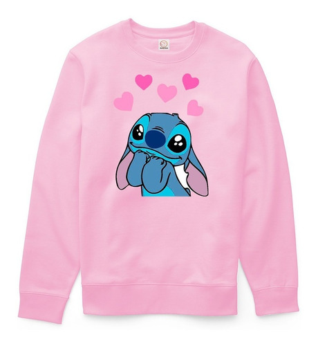 Sweater Cuello Redondo Stitch Corazones