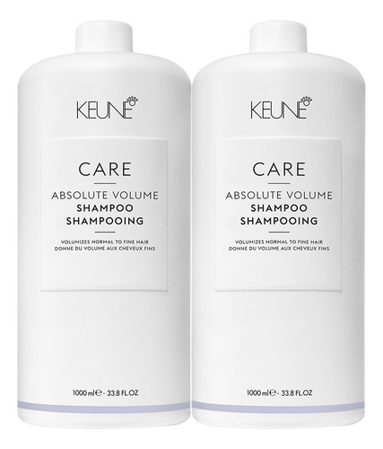 Kit Keune Care Absolute Volume - Shampoo 1l (2 Unidades)