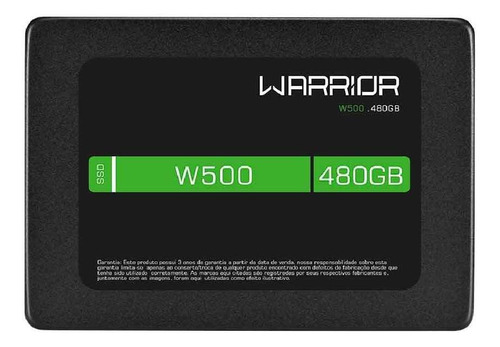 Ssd Gamer 2,5 Multilaser Polegadas Warrior W500480gb Ss410