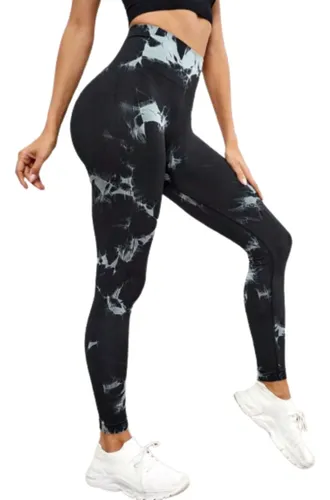 Leggins Deportivos Yoga Mujer Tie Dye Gym Push Up Levanta P