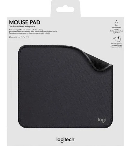 Mousepad Logitech Anti-salpicaduras 200x230mm Negro