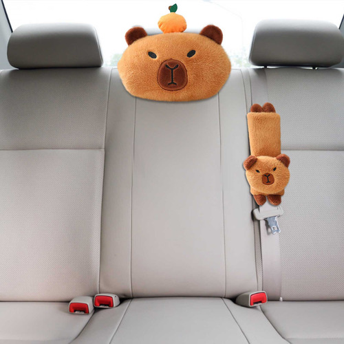 Almohada De Coche Con Capibara De R Cartoons, Almohada Cervi
