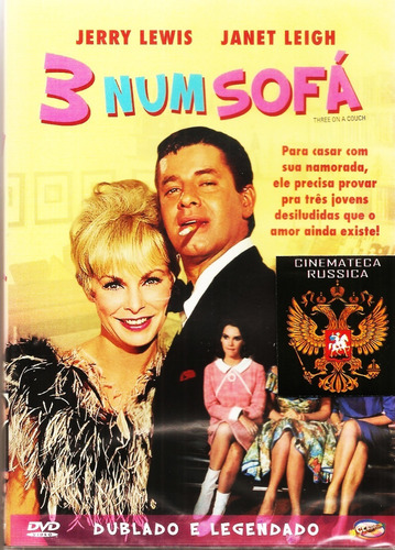 Dvd Três Num Sofá Jerry Lewis Janet Leigh 1966 +