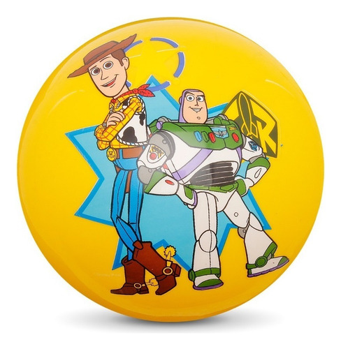 Pelota Recreativa Toy Story Buzz Y Woody Amarillo Color Dorado