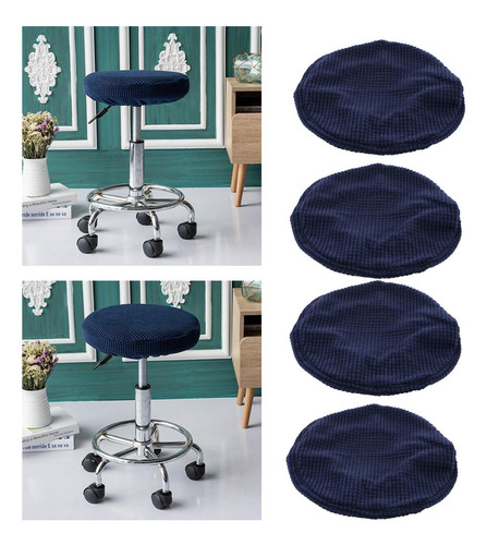 4x Taburete De Bar Elástico Funda De Asiento De Silla Para