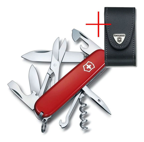 Imagen 1 de 7 de Cortaplumas Victorinox Climber Suiza 14 Usos Navaja + Funda