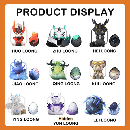 Figuras Ciegas Mythical Beasts Loong Serie 1 Pieza Coleccion
