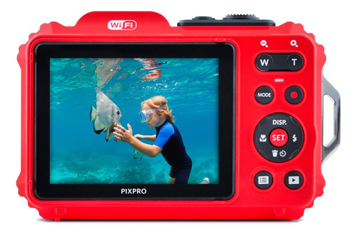 Câmera Digital Kodak Pixpro Wpz2 À Prova D'água (vermelho)