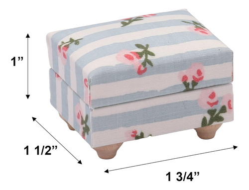 Silla De Sofá De Casa De Muñecas Con Otomano, Sillón De Mueb