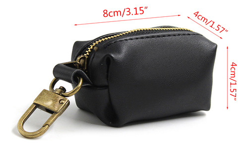 Dispensador Portátil De Bolsas Para Excrementos De Perro (bk