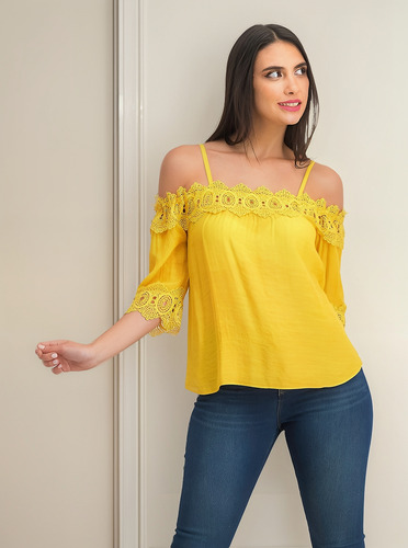 Blusa Bcx Importada Usa Crochet Dama
