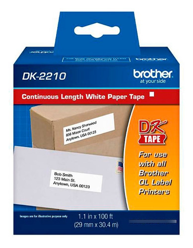 Cinta Para Impresora De Etiquetas Brother 29mmx30mts Dk-2210