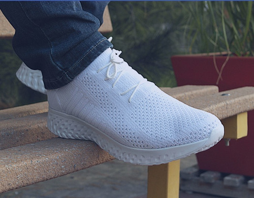 Imagen 6 de 6 de Tenis Sin Agujetas Para Hombre Blanco Negro Marino Gris Ins3