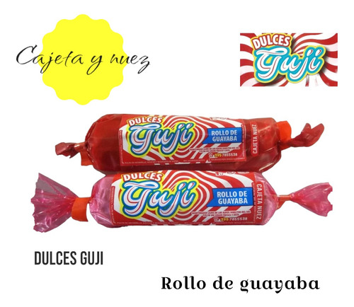 Rollo De Guayaba Relleno De Cajeta Y Nuez Guji (170g Aprox.)