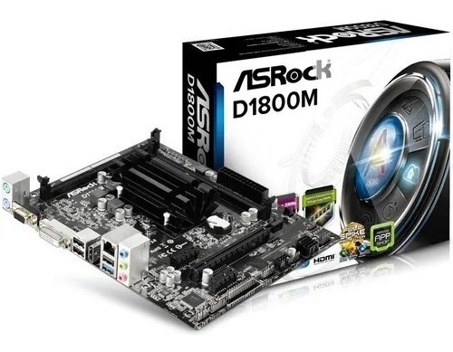 Placa Madre Asrock Intel D1800m Cpu Integrado Dual Core Ddr3