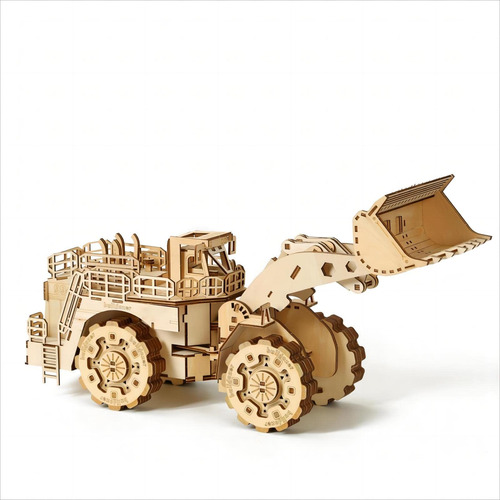 Bennama Rompecabezas De Madera 3d Bulldozer, Kit De Modelo,