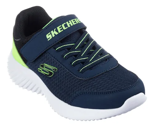 Skechers Tenis Bounder Azul-blanco Niños 403908lnvlm