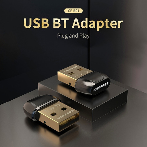 Imagen 3 de 10 de Adaptador Usb Bluetooth 5.0 Comfast 10m Windows Pc