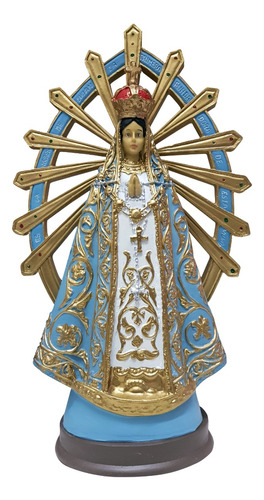 Imagen Virgen De Luján 30 Cm Pvc Estatuilla Irrompible Goma