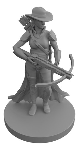 Miniaturas Dnd: Elf Female Crossbow Ranger