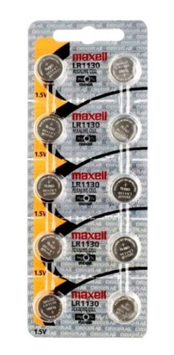 Pila Bateria Lr1130 Lr54 Alcalina Maxell 1,5v 2 Unidades