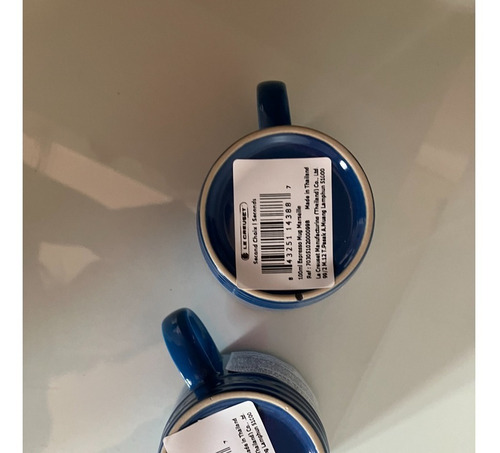 Duas Canecas Azul Le Creuset 100 Ml