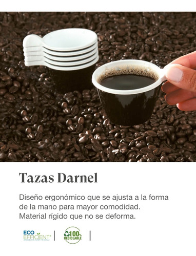 Taza  De Lujo Milano Para Cafe Darnel 2 Paq X 50 Unidades