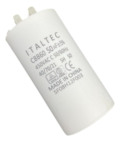 Capacitor Aire Acondicionado Split 50mf 450v Italtec