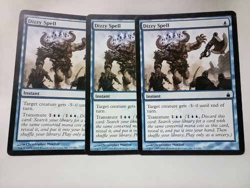 Magic The Gathering Lote D 19 Tarjetas Ravnica 3 Dizzy Spell (Usado)