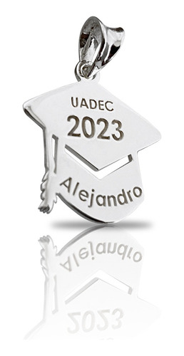 Dije Bonito De Graduación Personalizado En Plata .925