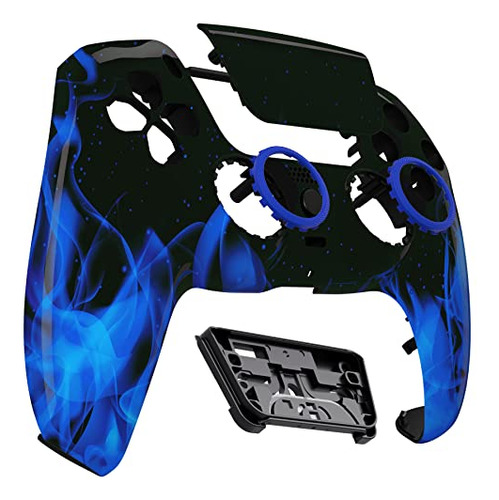 Extremerate Pack Luna: Carcasa Azul Para Controlador Ps5