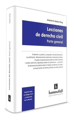 Lecciones De Derecho Civil. Parte General - . Budano Roig