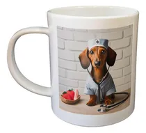 Comprar Taza Plastico Perro Salchicha Medico Enfermera Doctora